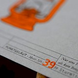 Telegram-series 3 (orange) – Punktgelaeut designer cards
