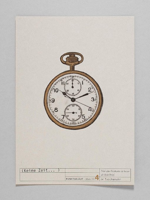 PUNKTGELÄUT Postkarten * Telegramm Nº 4 (Keine Zeit!)