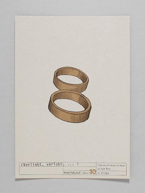 PUNKTGELÄUT Postkarten * Telegramm Nº 10 (Verliebt, verlobt, ...)
