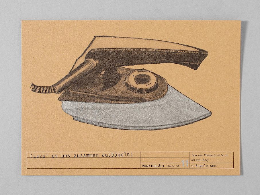 PUNKTGELÄUT Postkarten * Telegramm Nº 11 (Lass’ es uns zusammen ausbügeln)