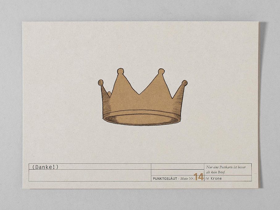 PUNKTGELÄUT Postkarten * Telegram Nº 14 (You are royal!)