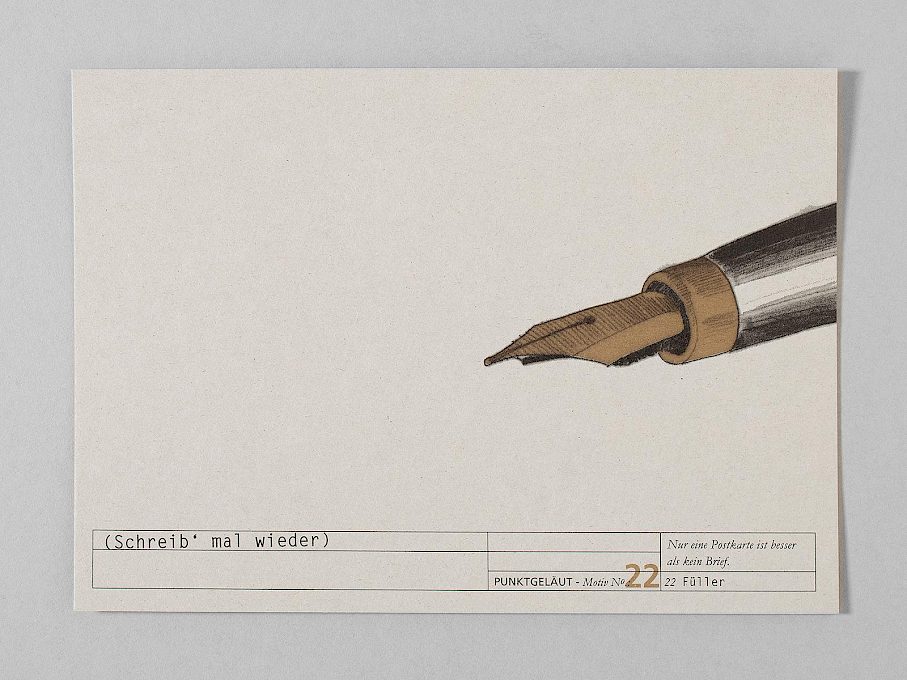 PUNKTGELÄUT Postkarten * Telegramm Nº 22 (Schreib' mal wieder)