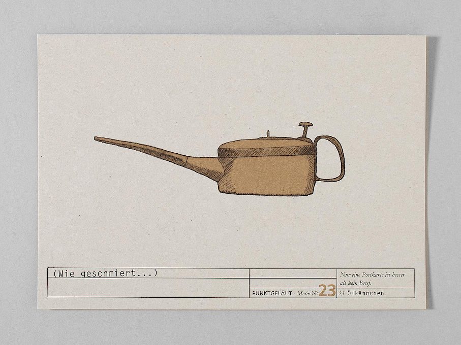 PUNKTGELÄUT Postkarten * Telegramm Nº 23 (Wie geschmiert...)