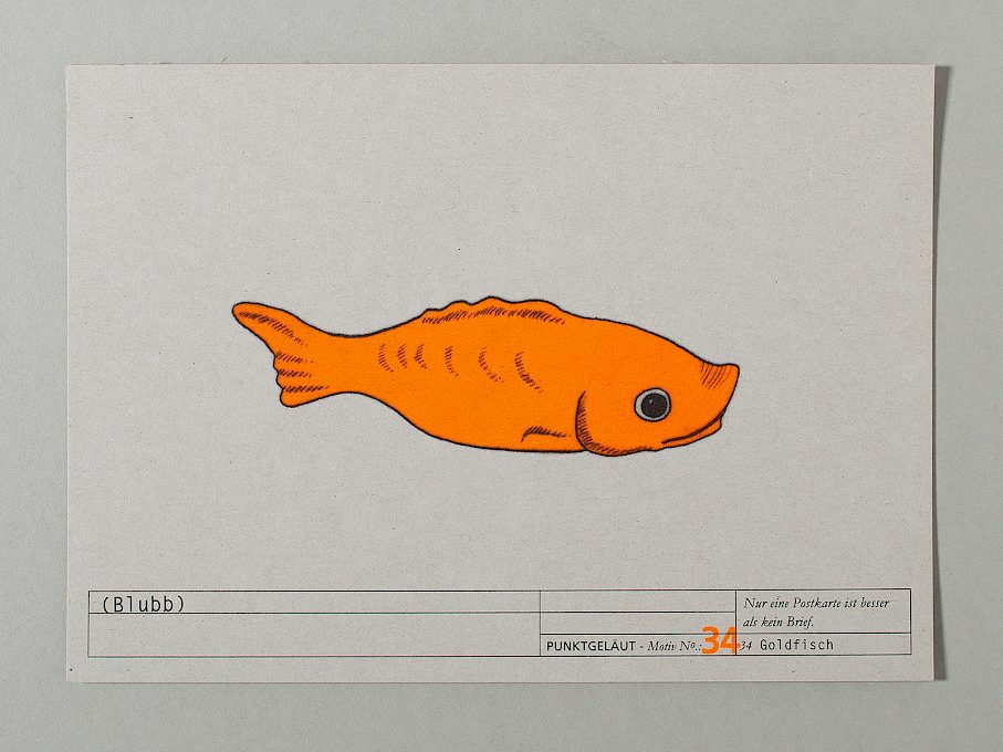 PUNKTGELÄUT Postkarten * Telegramm Nº 34 (Blubb)