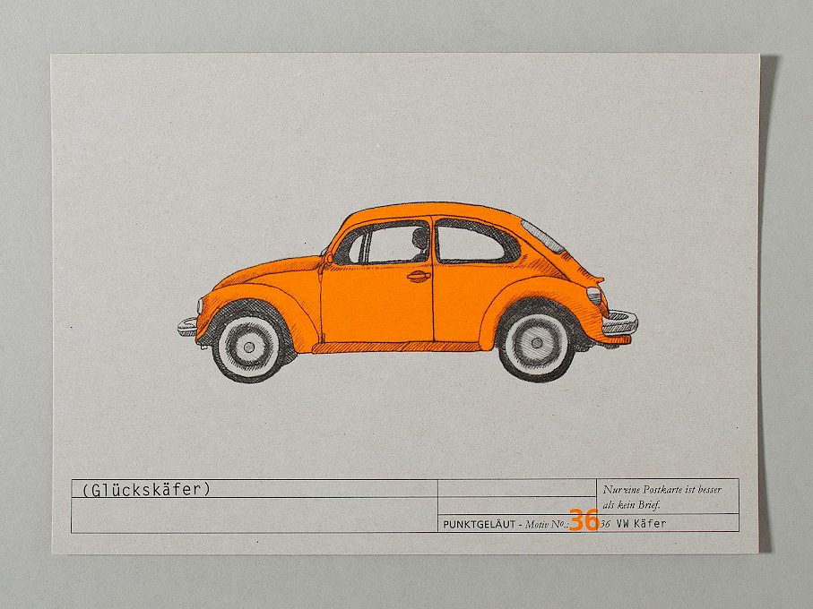 PUNKTGELÄUT Postkarten * Telegramm Nº 36 (Glückskäfer)