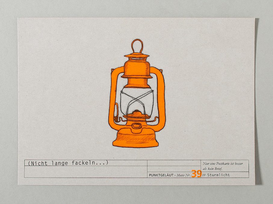 PUNKTGELÄUT Postkarten * Telegramm Nº 39 (Nicht lange fackeln...)