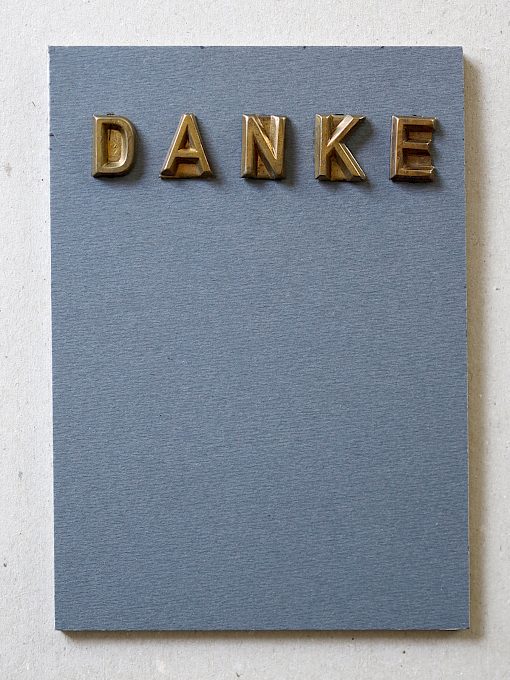 PUNKTGELÄUT Postkarten * Letters 3 (Danke)