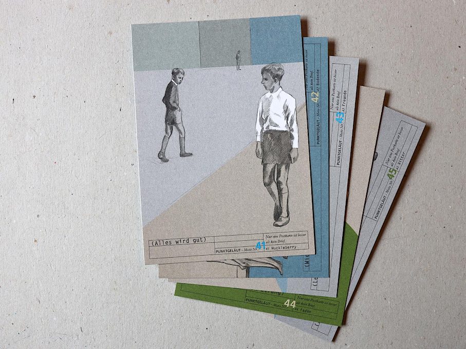 PUNKTGELÄUT Postkarten * Freundschaft Set 5 Karten